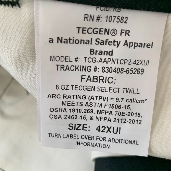 TecGen FR 8 Oz select twill pants - Picture 4 of 7